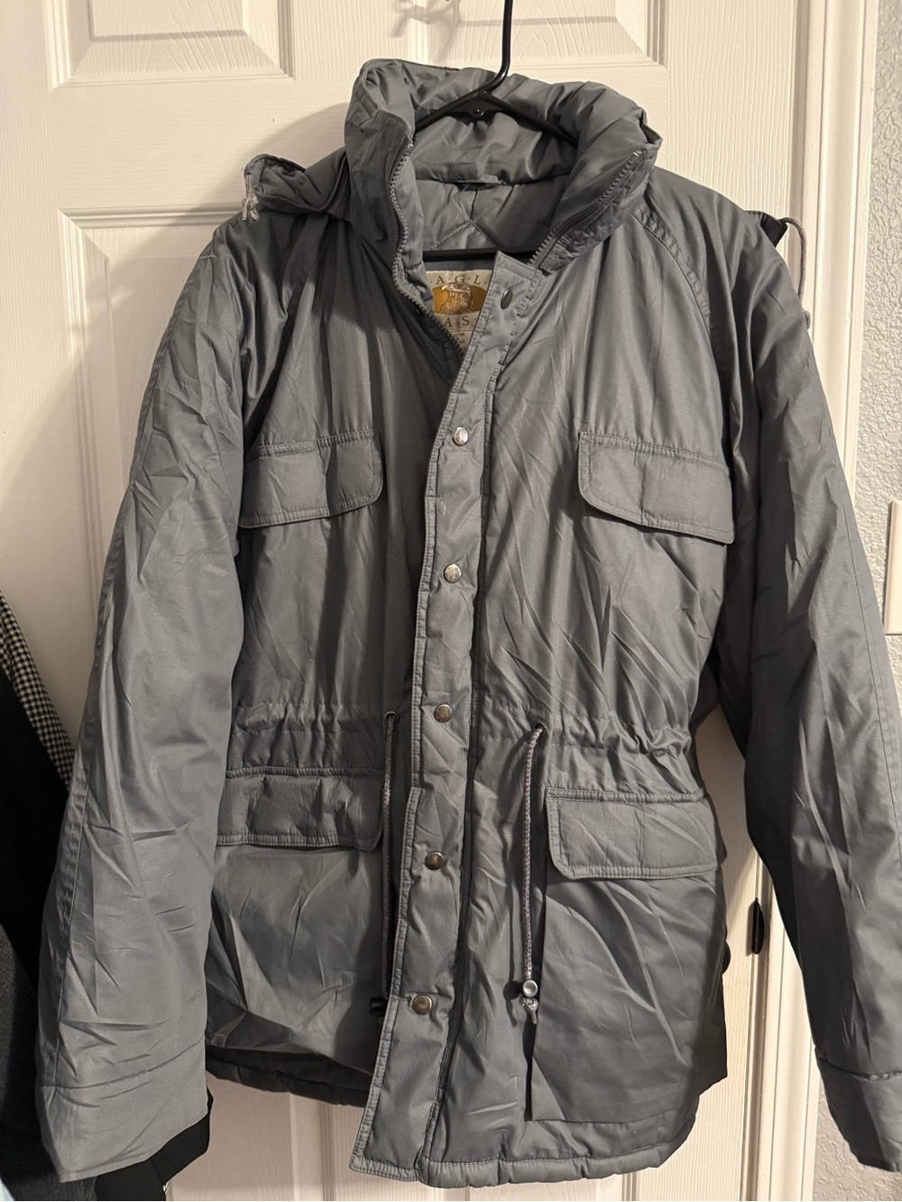 Men's Hooded winter Jacket in Gray